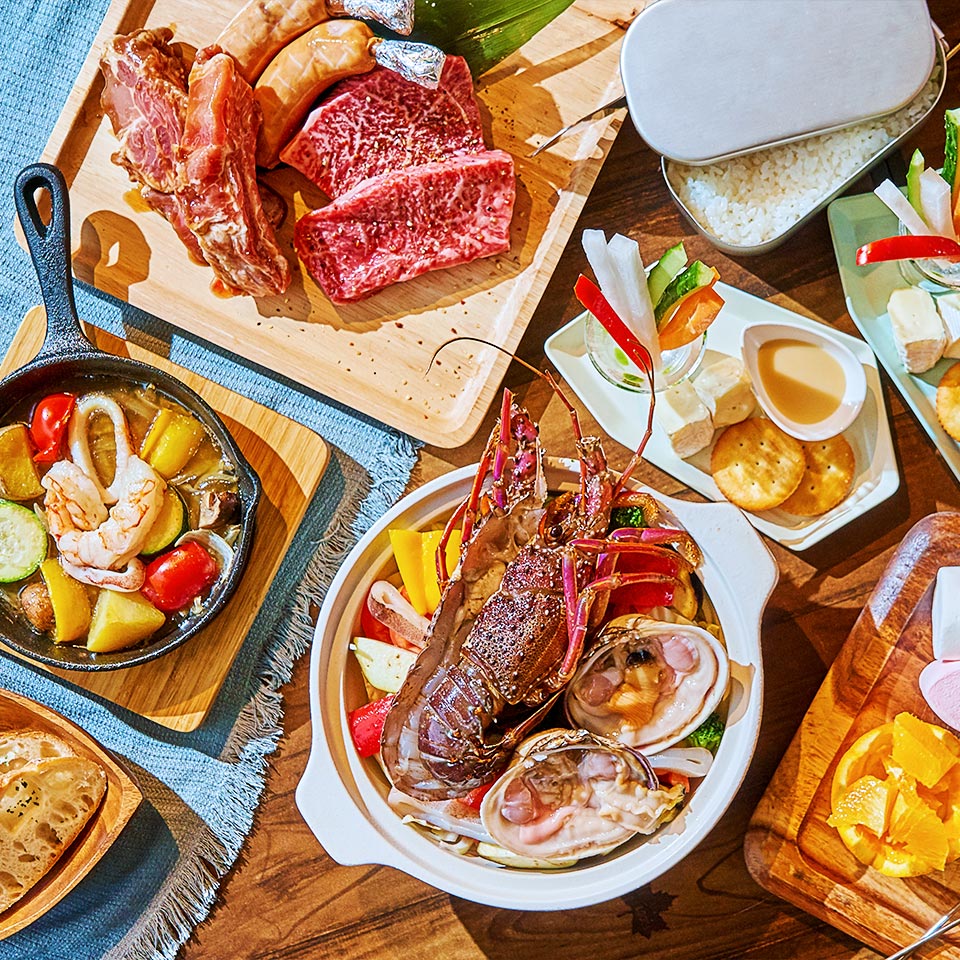 目と舌で味わうBBQディナー